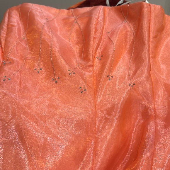 Betsy & Adam Pink Sundress with Spaghetti Straps for Prom - Picture 6 of 10